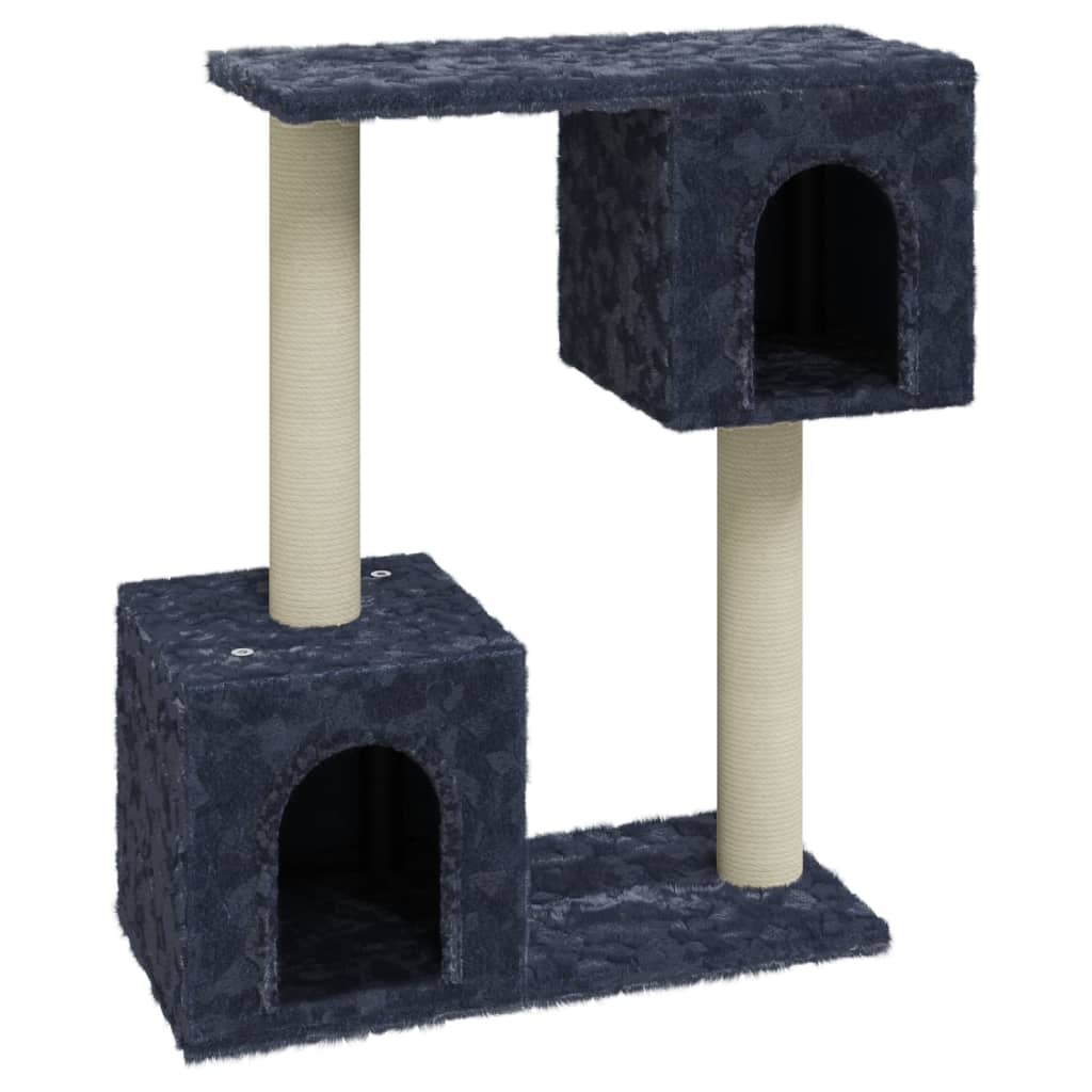 Škrabadlo pro kočky se sisalovými sloupky tmavě šedé 60 cm