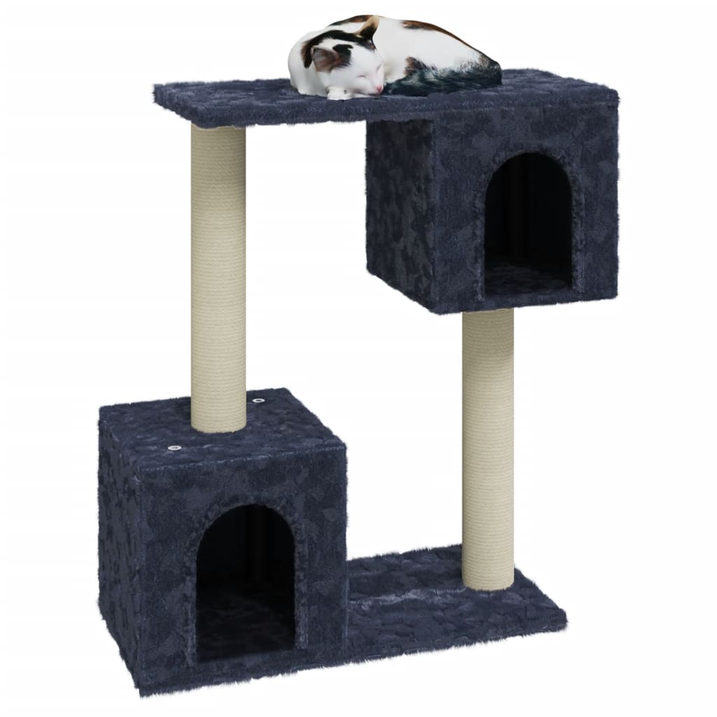Škrabadlo pro kočky se sisalovými sloupky tmavě šedé 60 cm