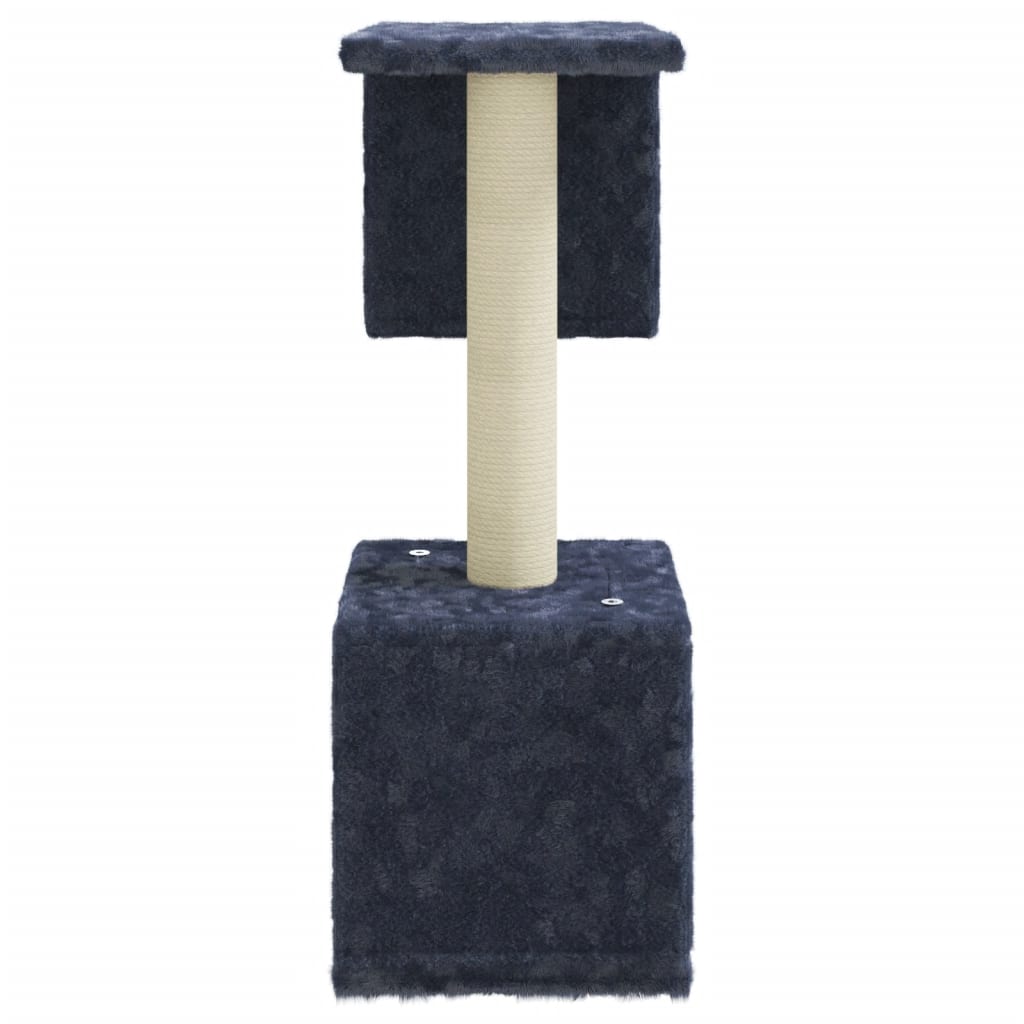Škrabadlo pro kočky se sisalovými sloupky tmavě šedé 60 cm