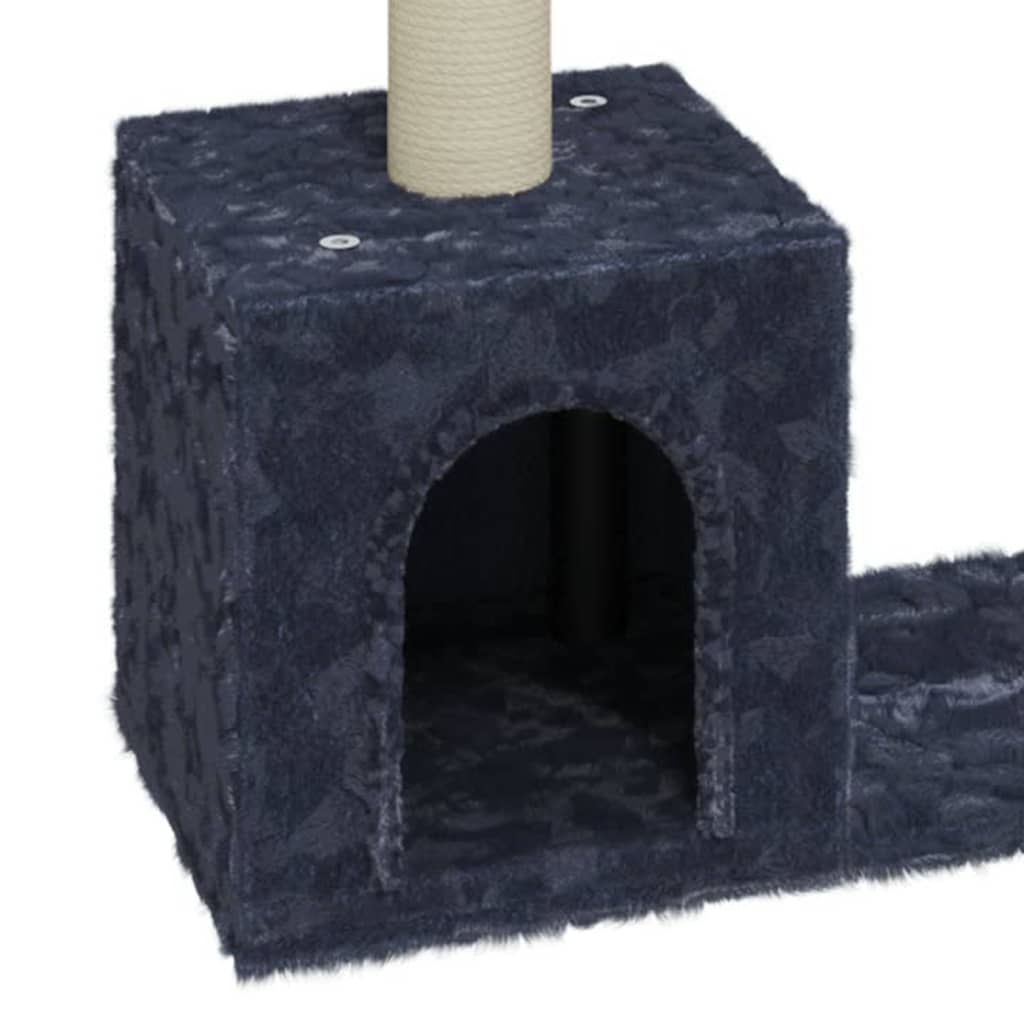 Škrabadlo pro kočky se sisalovými sloupky tmavě šedé 60 cm