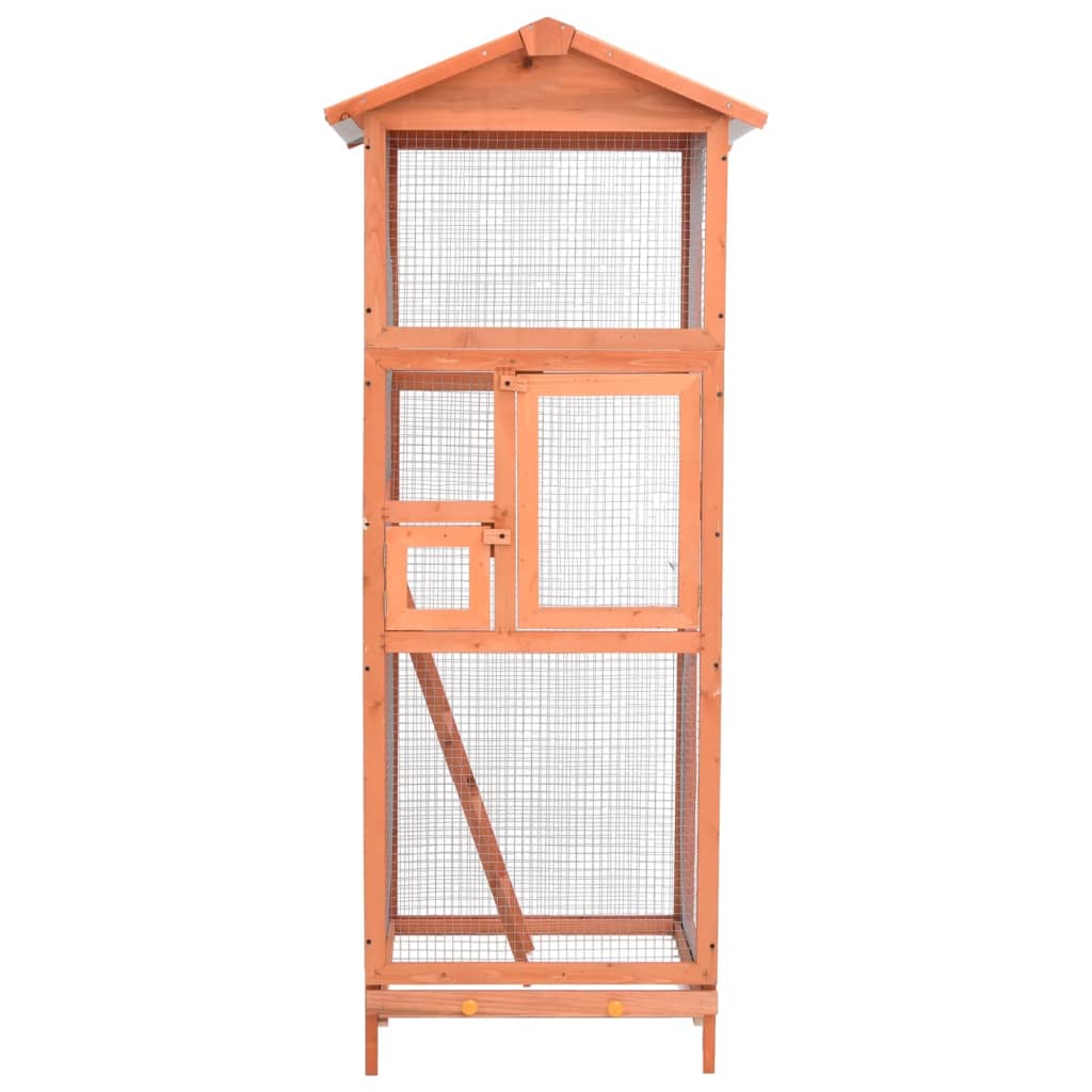 Ptačí klec 68 x 62 x 166 cm masivní jedle