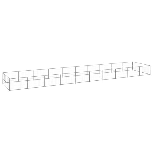 Psí kotec stříbrný 20 m² ocel
