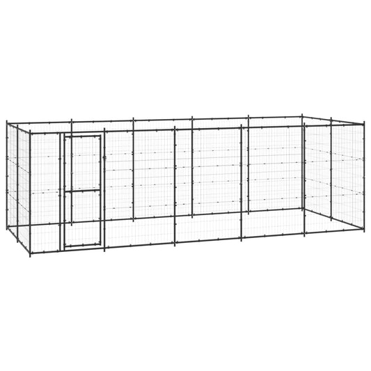 Venkovní psí kotec ocel 12,1 m²
