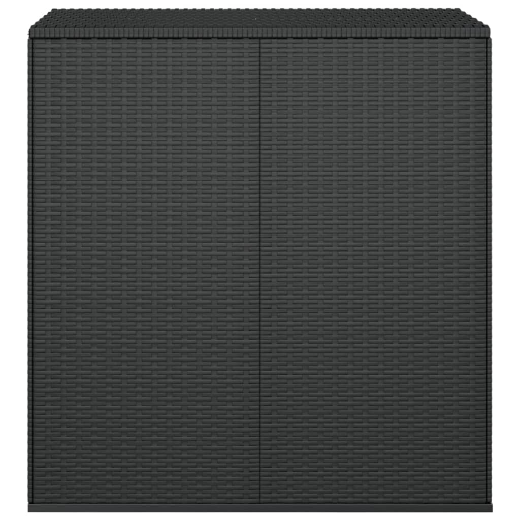 Zahradní úložný box PE ratan 100 x 49 x 103,5 cm černý