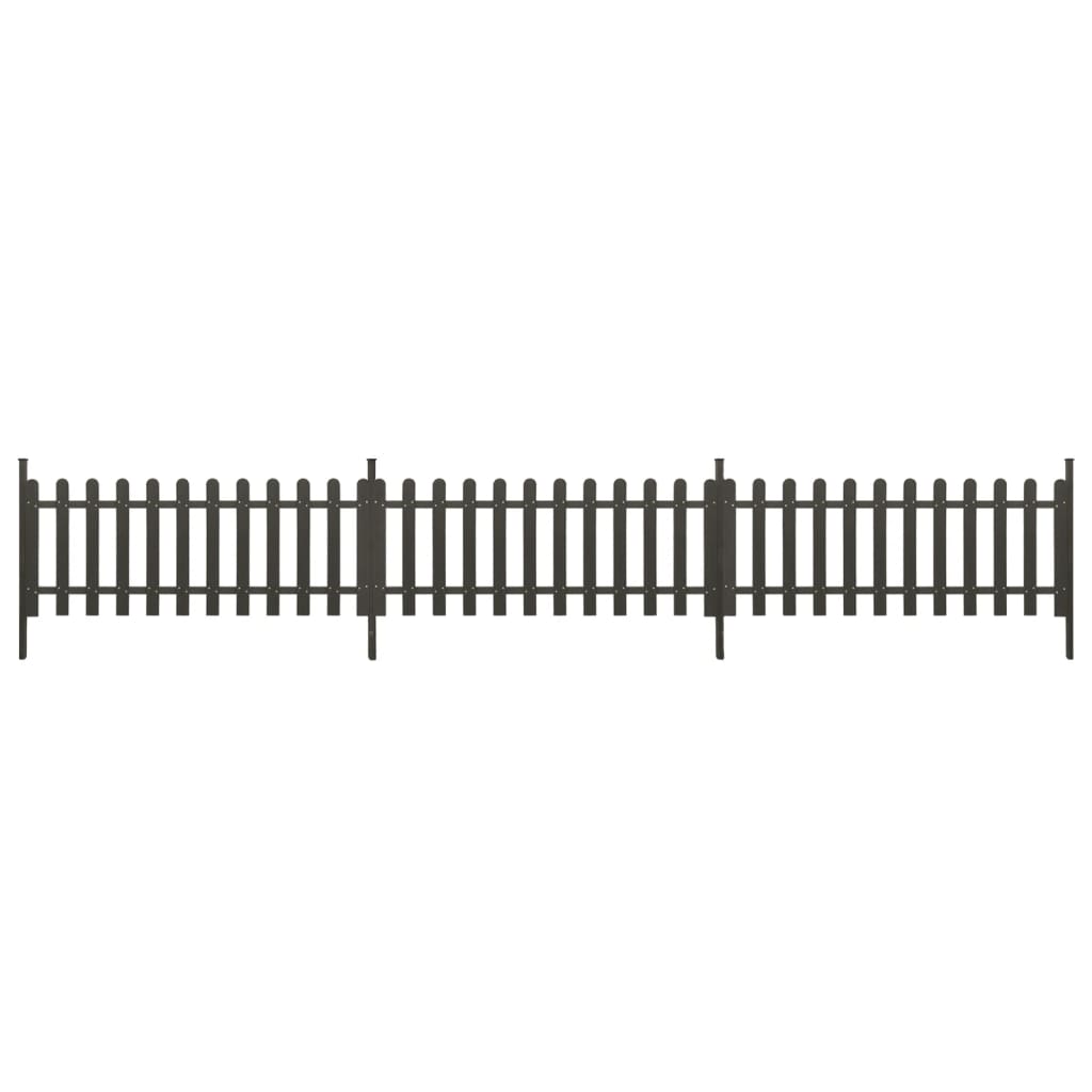 Laťkový plot se sloupky 3 ks WPC 614 x 80 cm