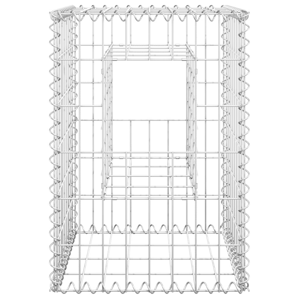 Gabionové sloupky 2 ks 40 x 40 x 60 cm železo