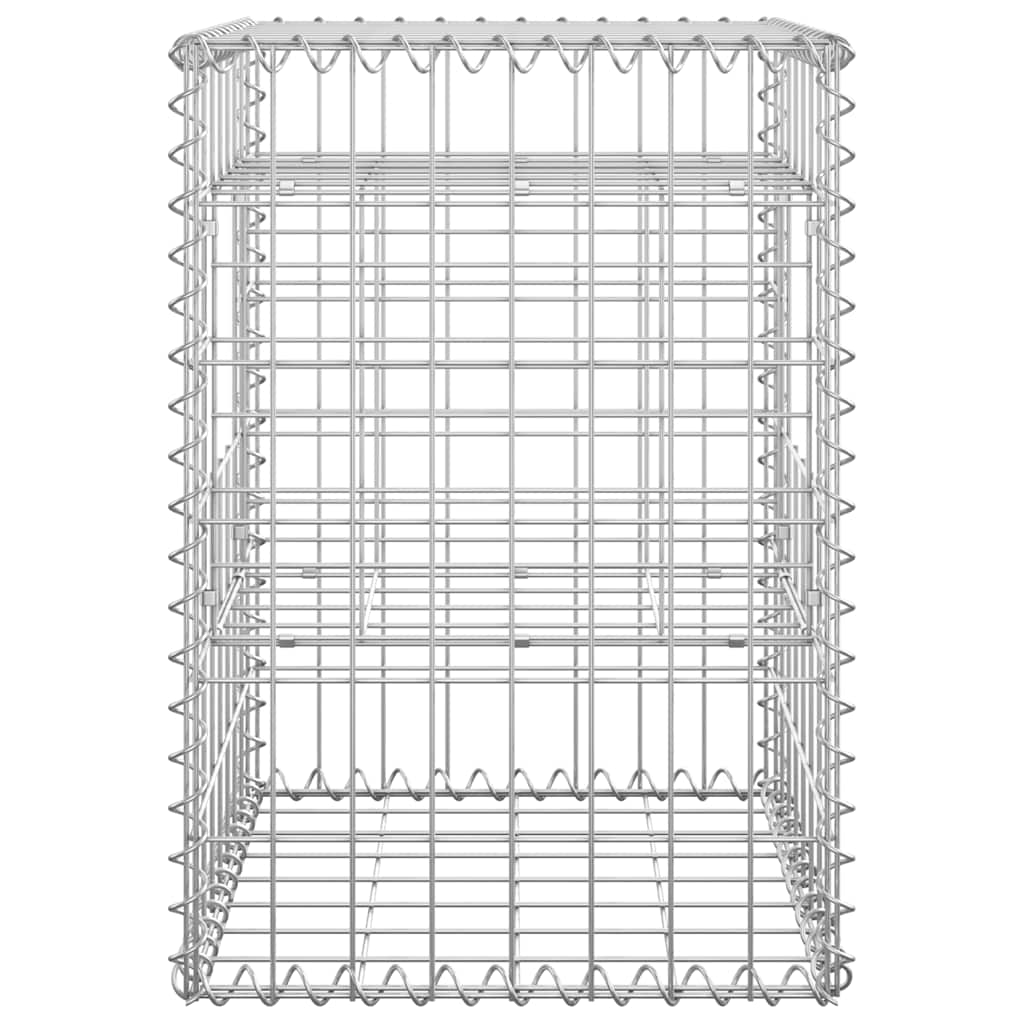 Gabionové sloupky 2 ks 40 x 40 x 60 cm železo