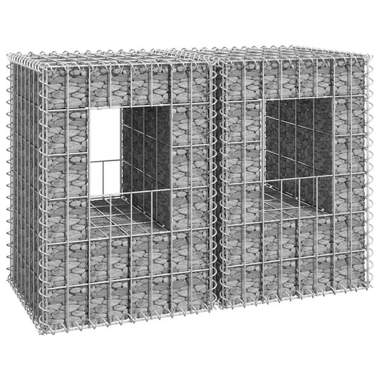 Gabionové sloupky 2 ks 40 x 40 x 60 cm železo