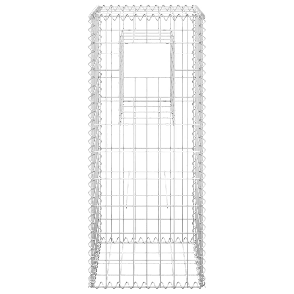 Gabionové sloupky 2 ks 40 x 40 x 100 cm železo