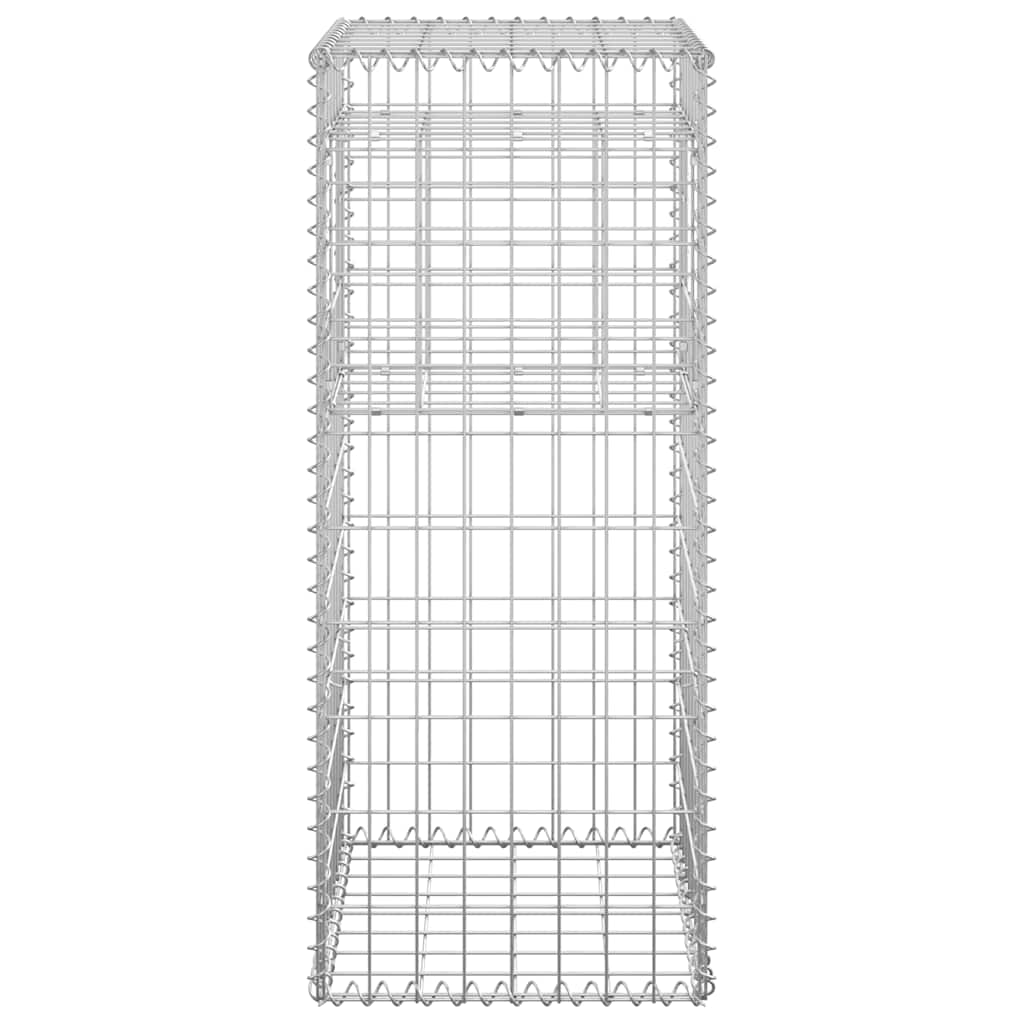 Gabionové sloupky 2 ks 40 x 40 x 100 cm železo