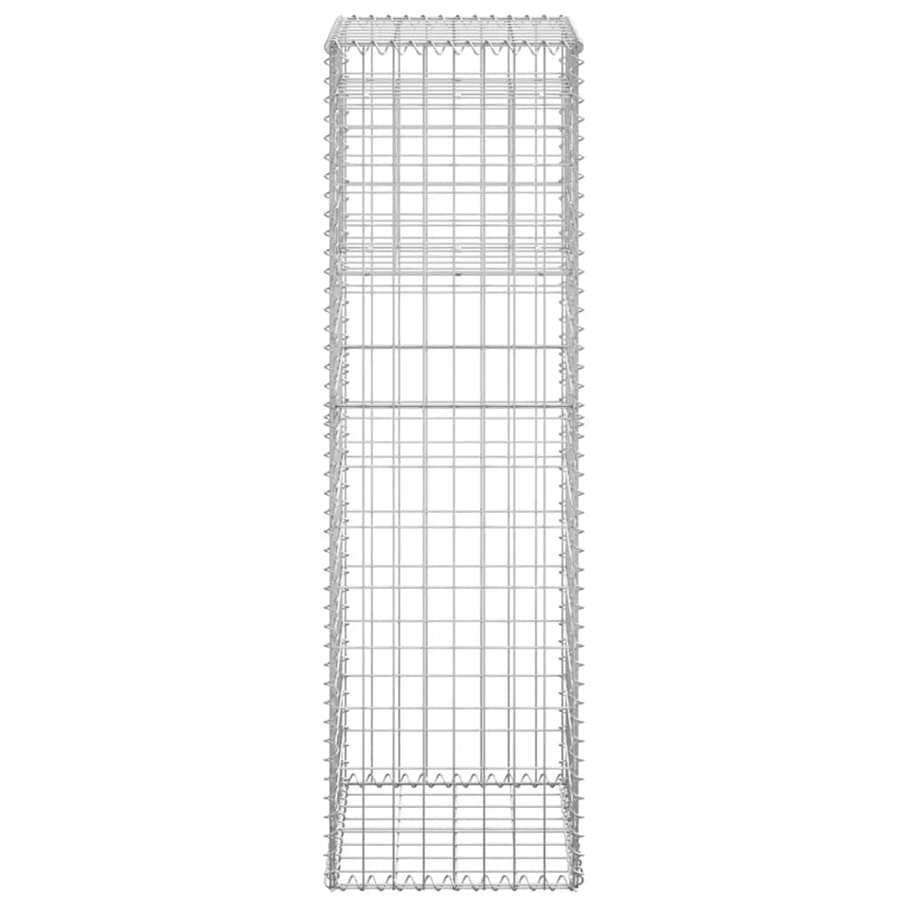 Gabionové sloupky 2 ks 40 x 40 x 140 cm železo