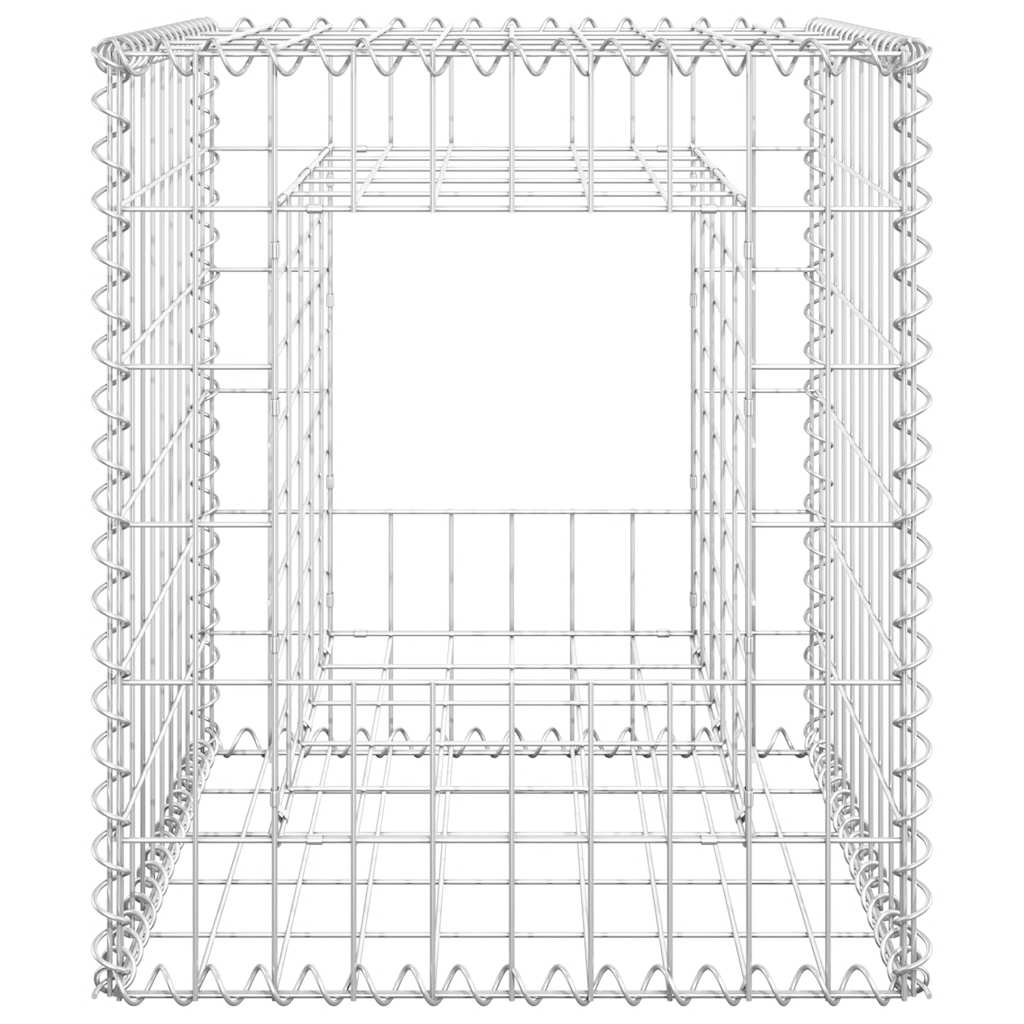 Gabionové sloupky 2 ks 50 x 50 x 60 cm železo