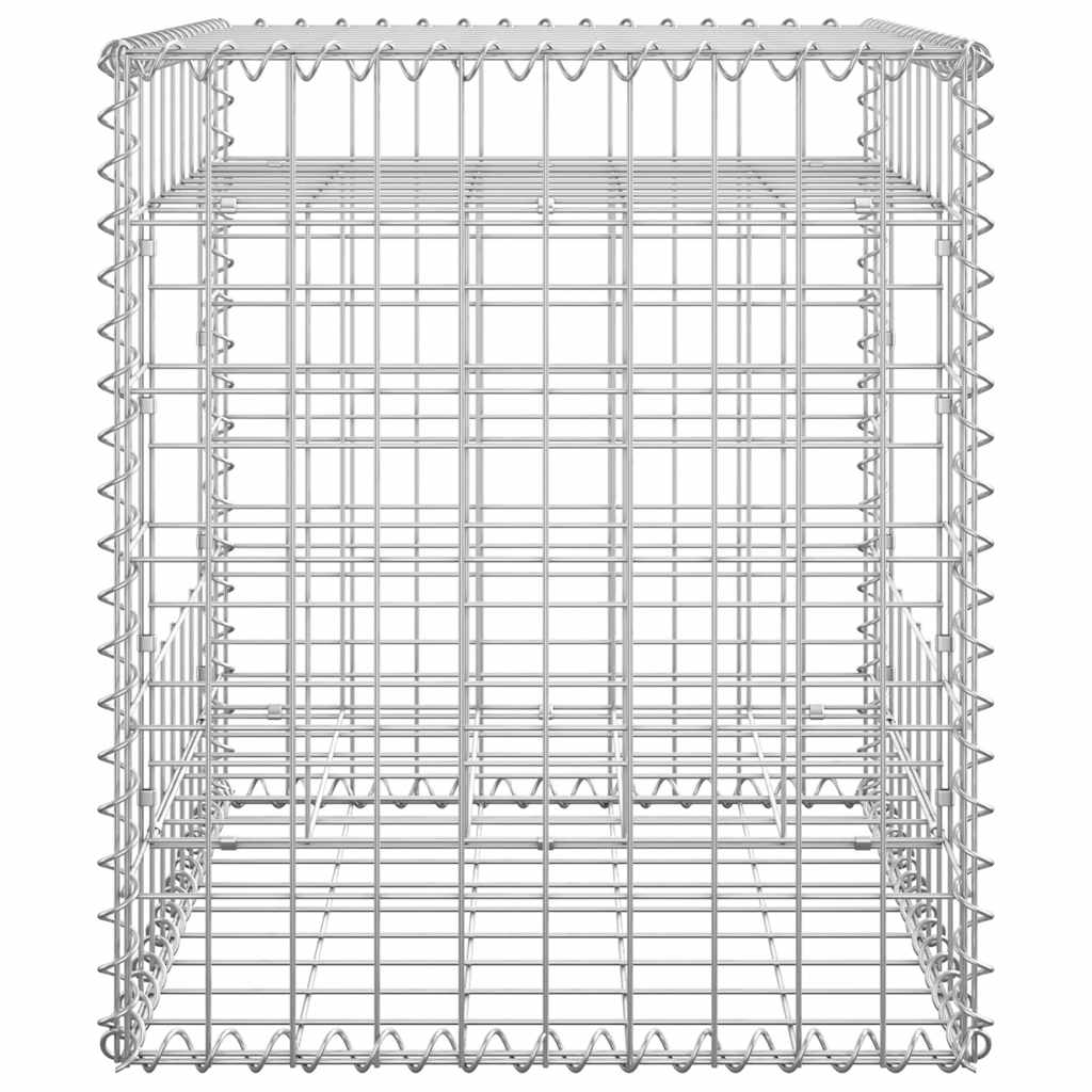 Gabionové sloupky 2 ks 50 x 50 x 60 cm železo