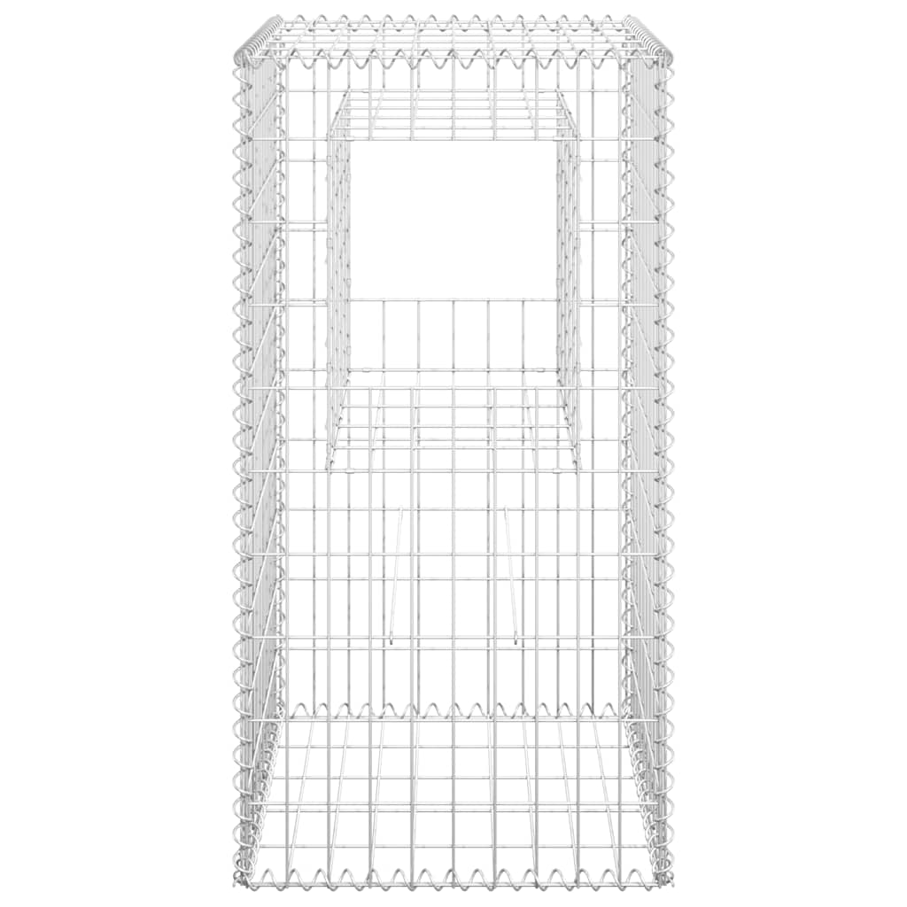 Gabionové sloupky 2 ks 50 x 50 x 100 cm železo