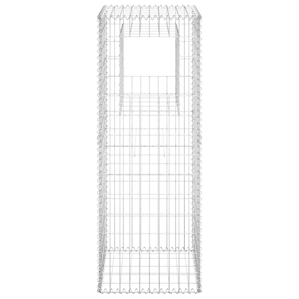 Gabionové sloupky 2 ks 50 x 50 x 140 cm železo