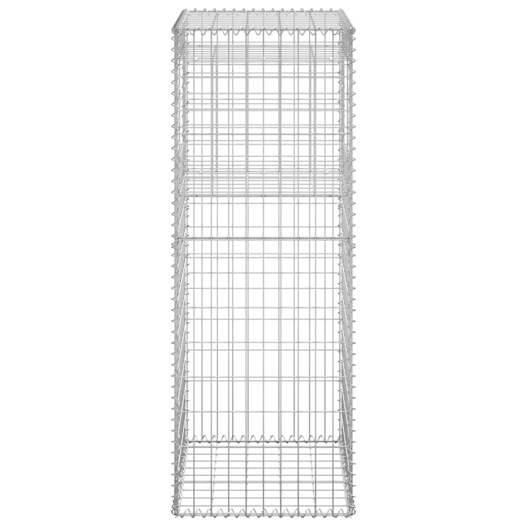 Gabionové sloupky 2 ks 50 x 50 x 140 cm železo