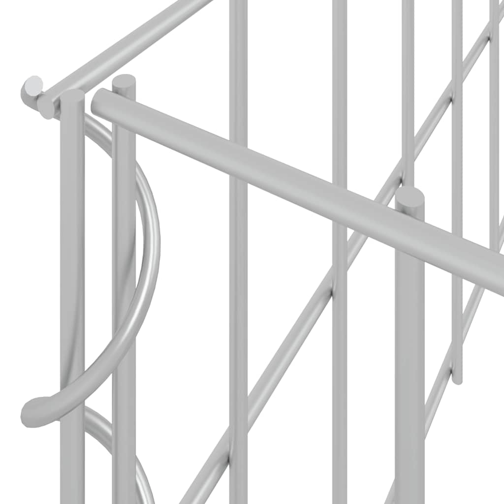 Gabionový vyvýšený záhon pozinkovaná ocel 400 x 100 x 20 cm