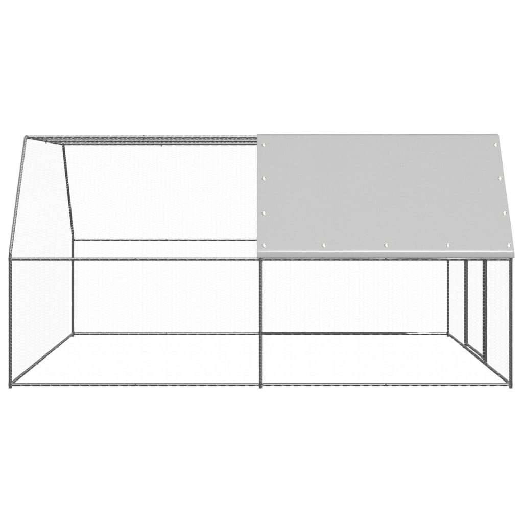 Venkovní klec pro kuřata 3 x 4 x 2 m pozinkovaná ocel