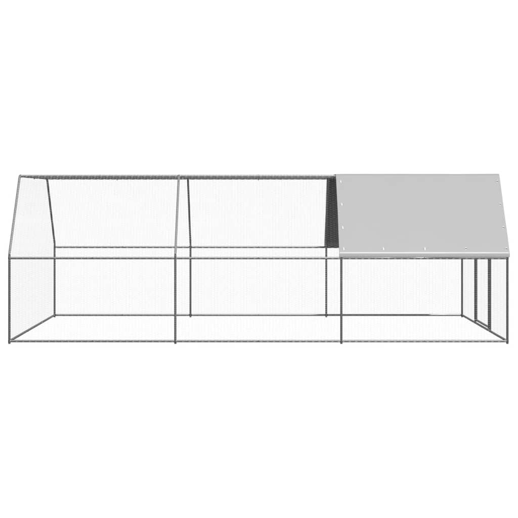 Venkovní klec pro kuřata 3 x 6 x 2 m pozinkovaná ocel