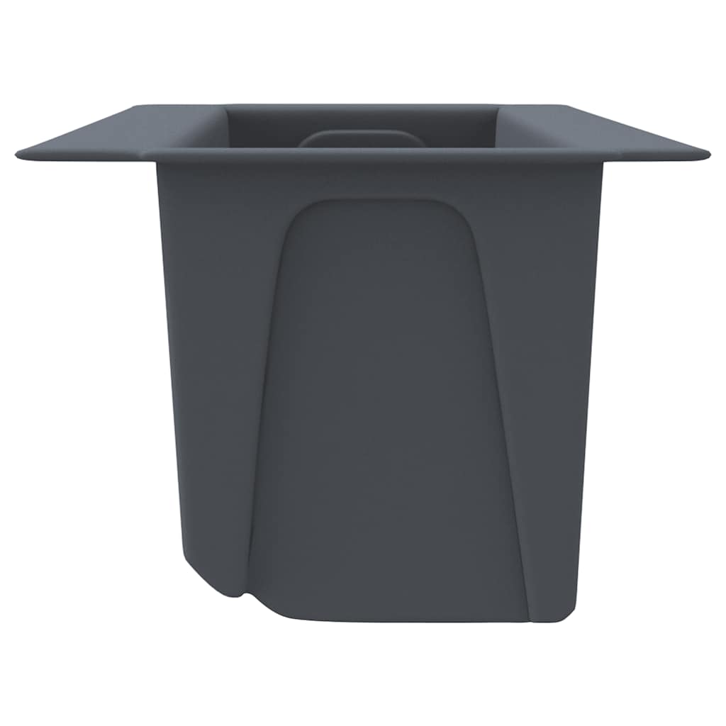 Květinové truhlíky na europalety 12 ks šedé 36x13,5x9,5 cm PP