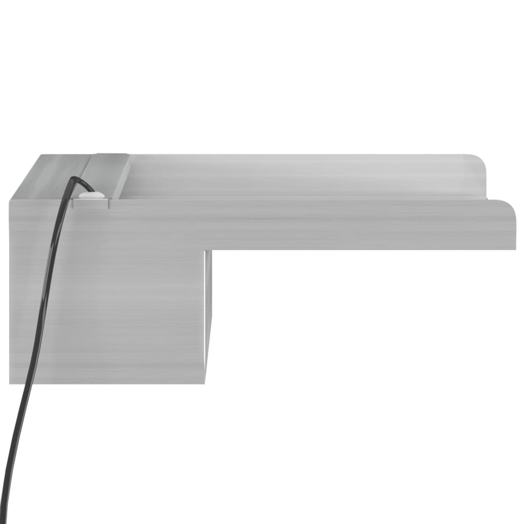 Přelivový vodopád s RGB LED osvětlením nerezová ocel 30 cm