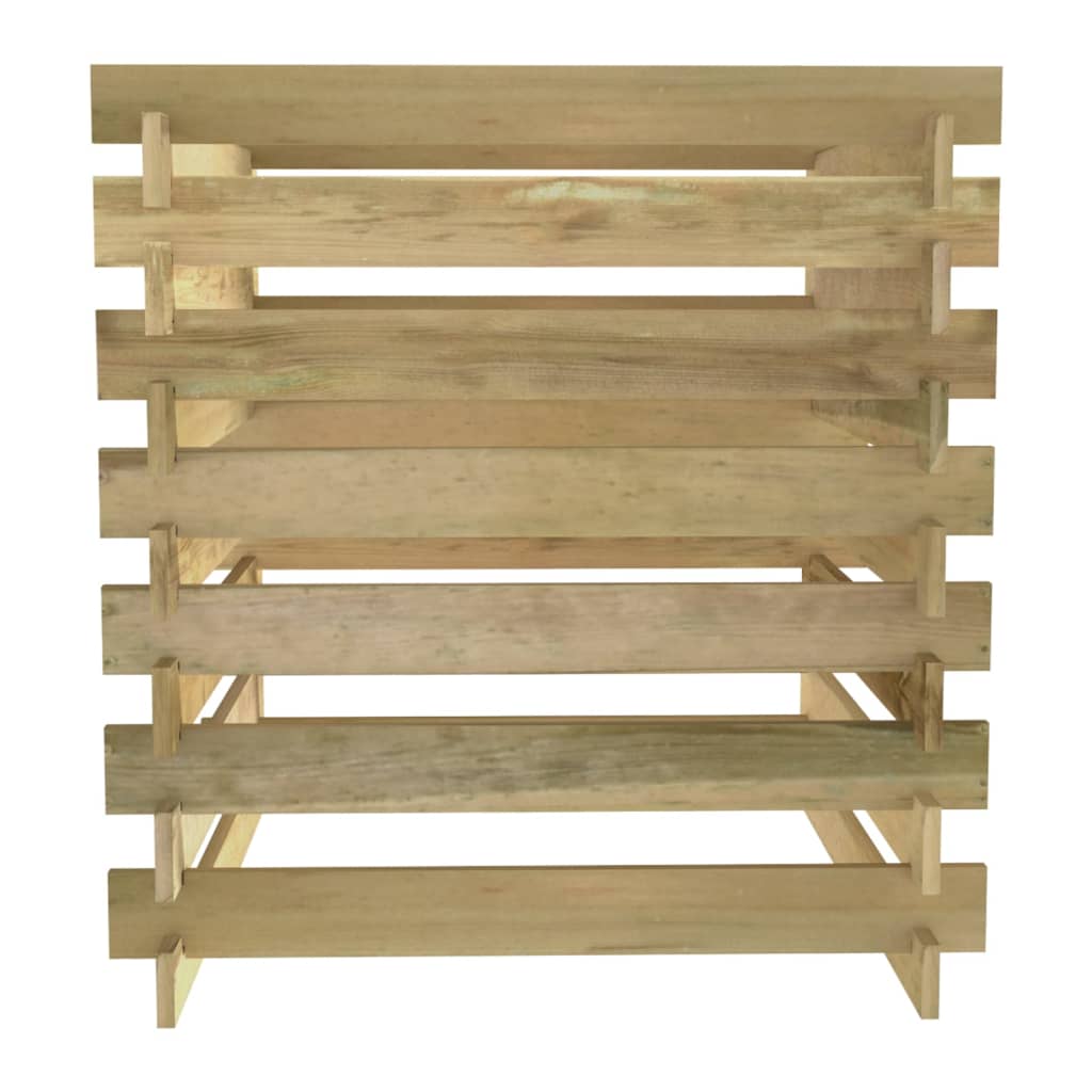 Laťkový zahradní kompostér 90x90x90 cm impregnovaná borovice
