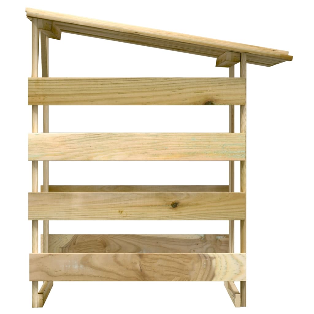 Pergola se střechou 100 x 90 x 100 cm impregnované borové dřevo
