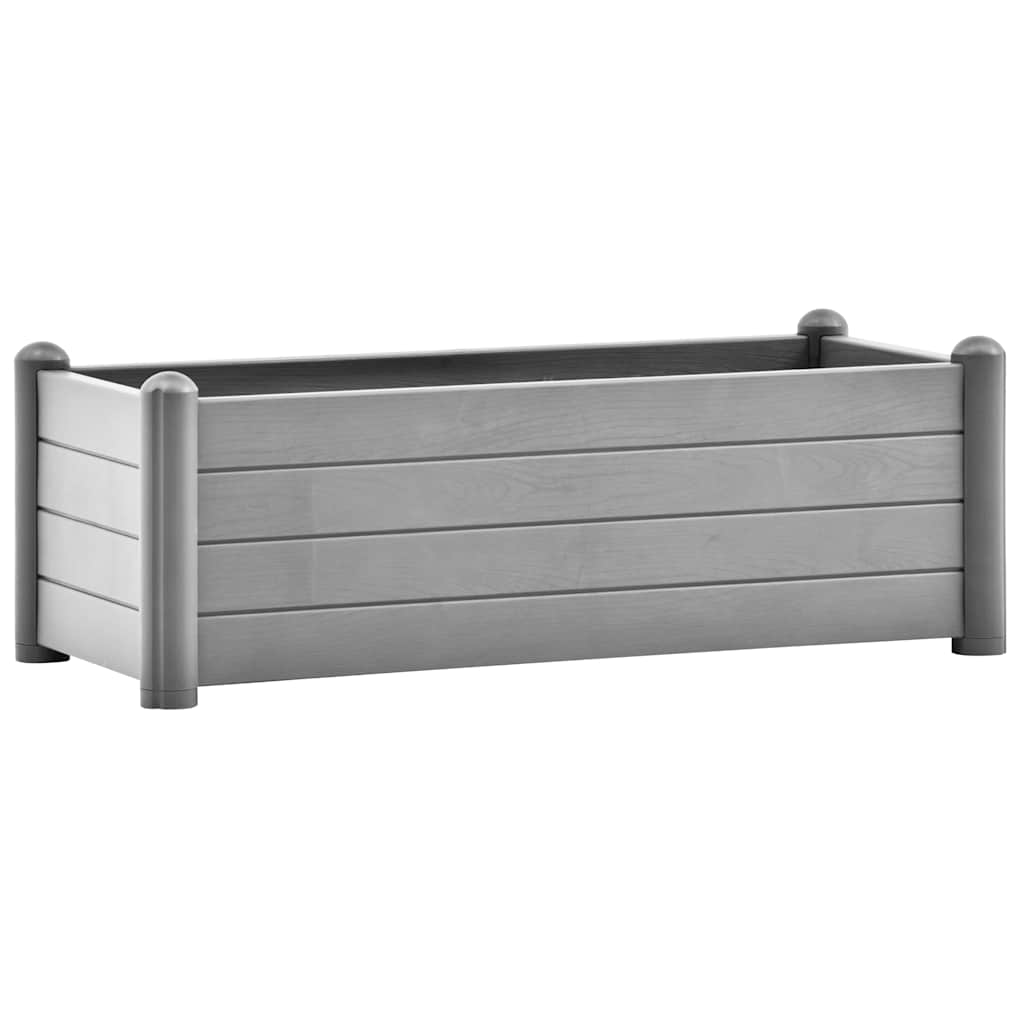 Vyvýšený záhon PP kamenný šedý 100 x 43 x 35 cm
