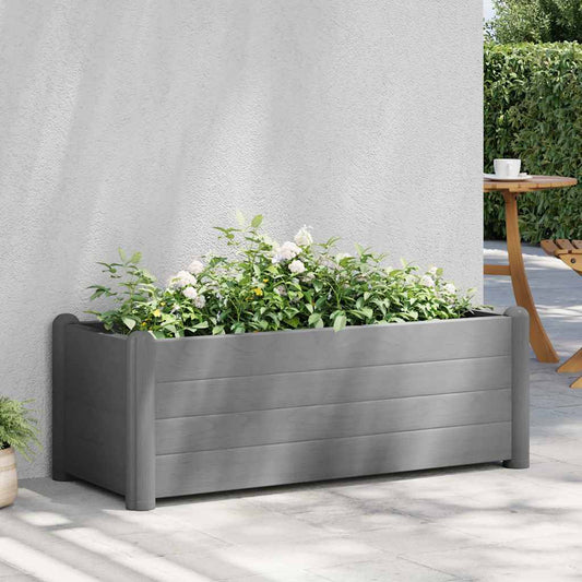 Vyvýšený záhon PP kamenný šedý 100 x 43 x 35 cm