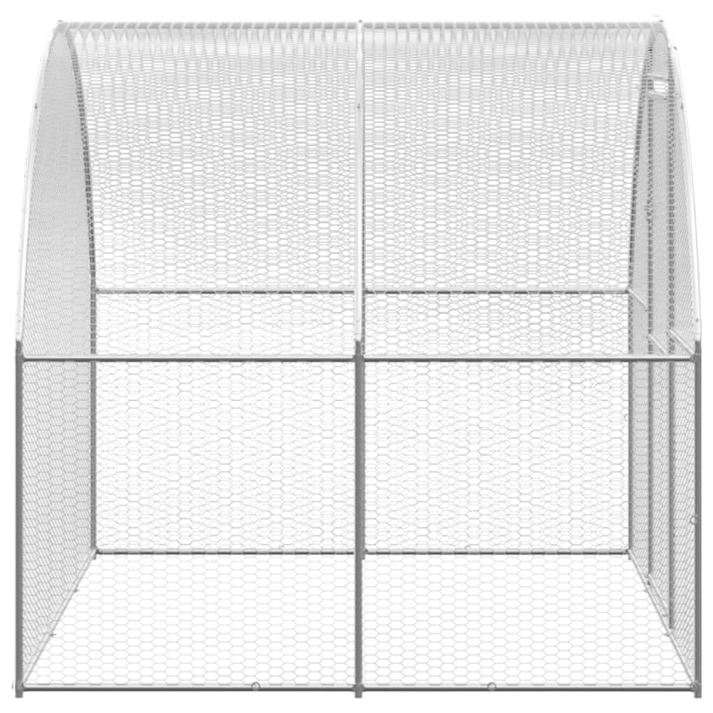 Venkovní klec pro kuřata 3 x 4 x 2 m pozinkovaná ocel