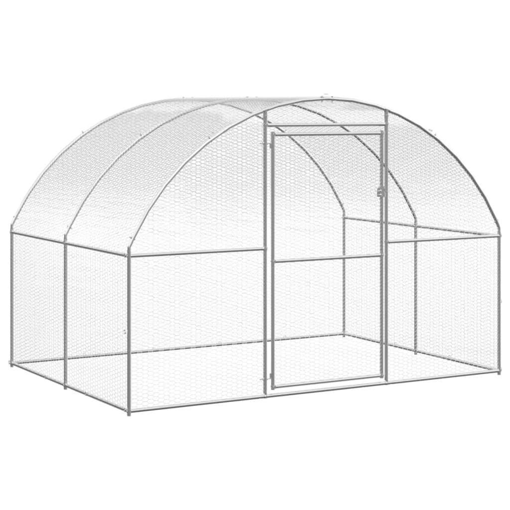 Venkovní klec pro kuřata 3 x 8 x 2 m pozinkovaná ocel