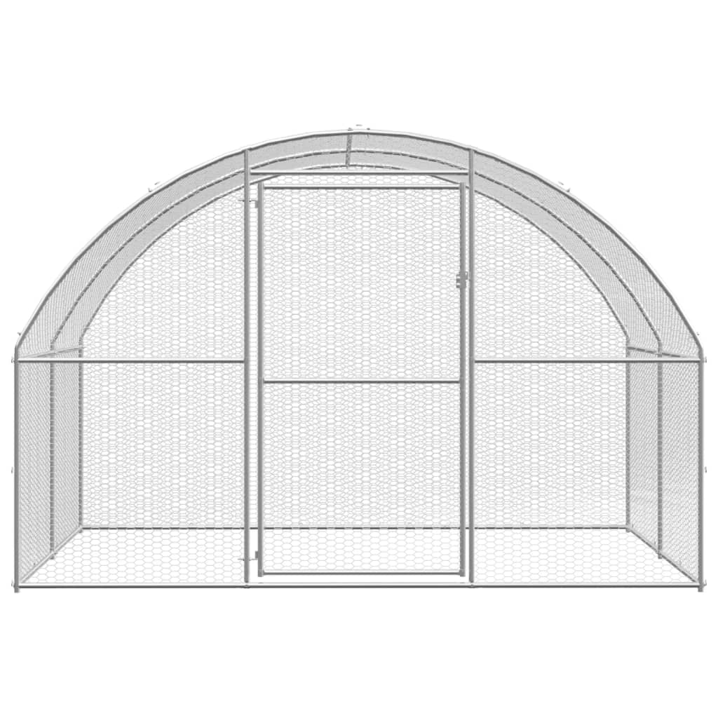 Venkovní klec pro kuřata 3 x 12 x 2 m pozinkovaná ocel