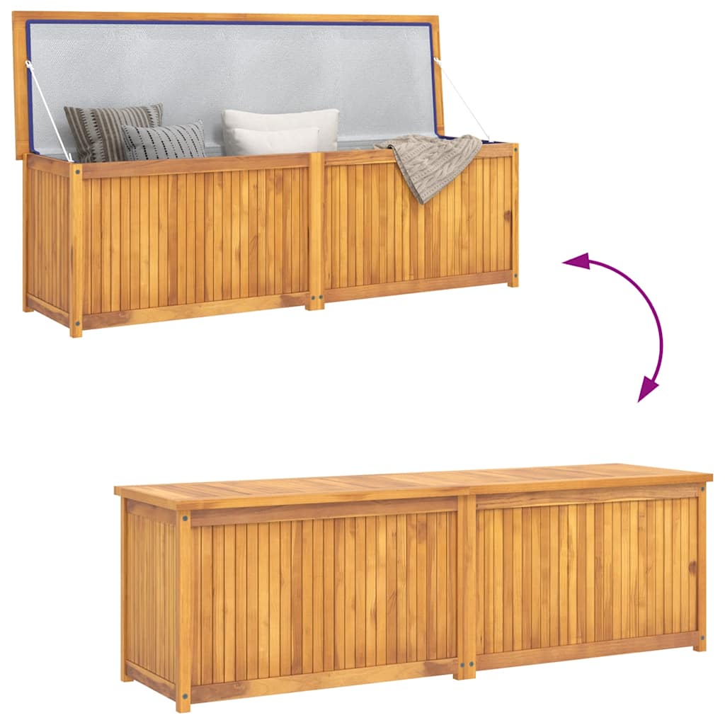 Zahradní box 175 x 50 x 55 cm masivní teakové dřevo