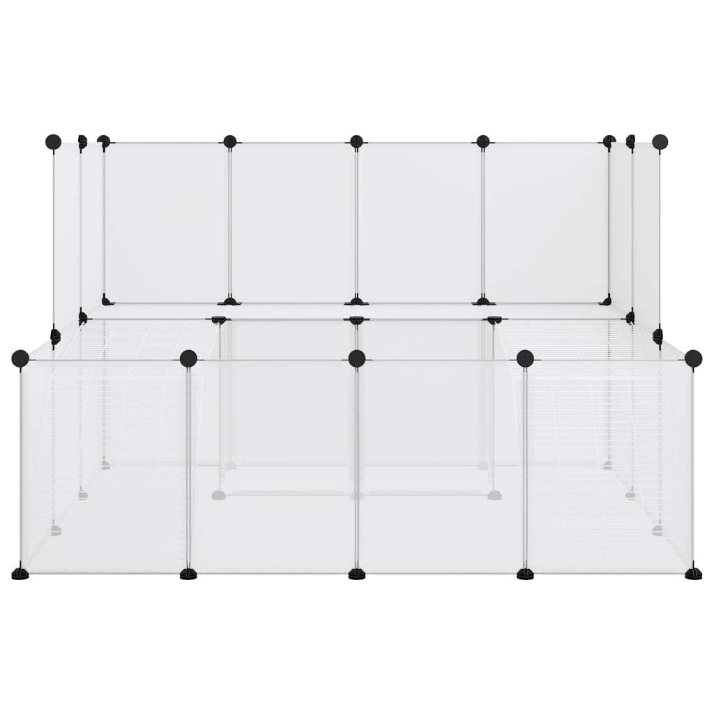 Klec pro malá zvířata průhledná 143 x 107 x 93 cm PP a ocel
