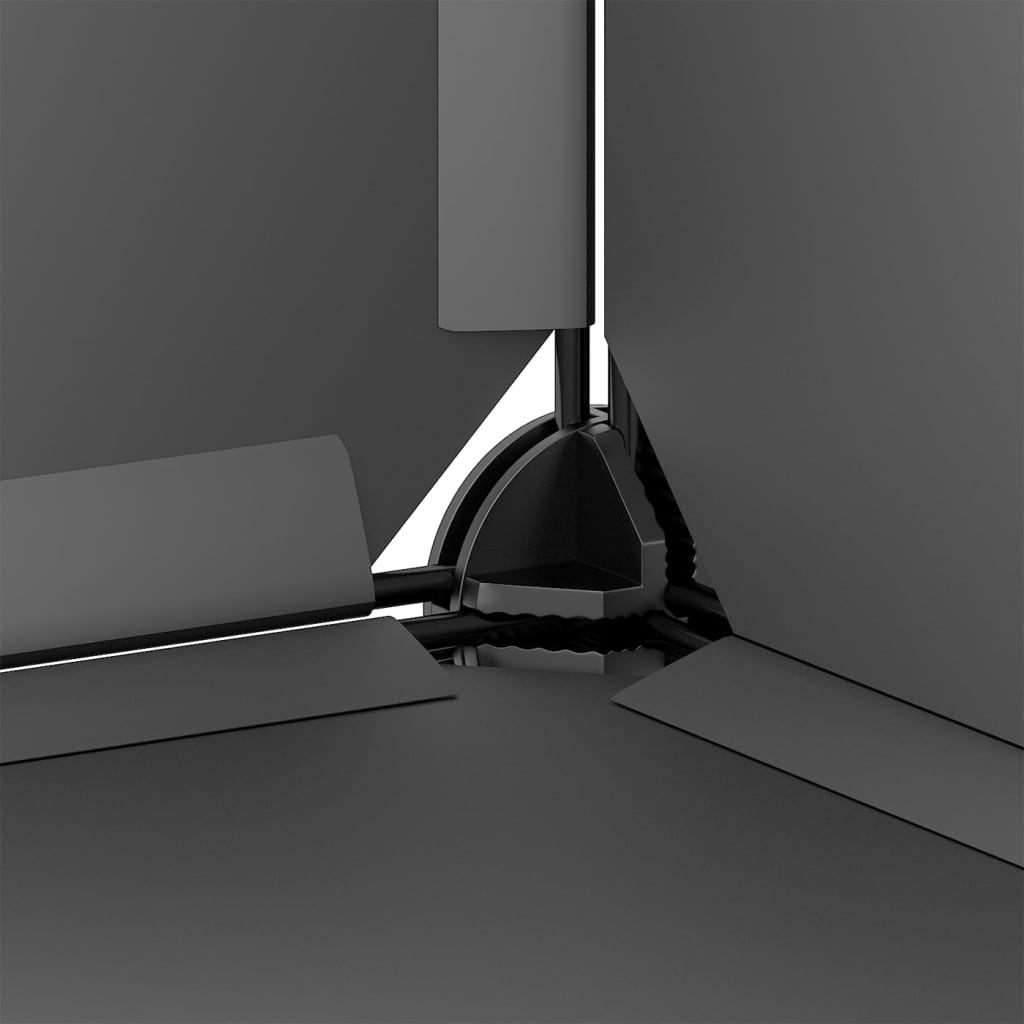 Klec pro malá zvířata černá 142 x 74 x 93 cm PP a ocel