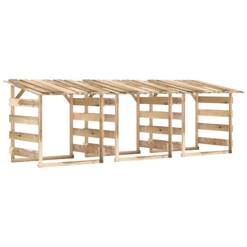 Pergoly se střechou 3 ks 100x90x100 cm impregnovaná borovice