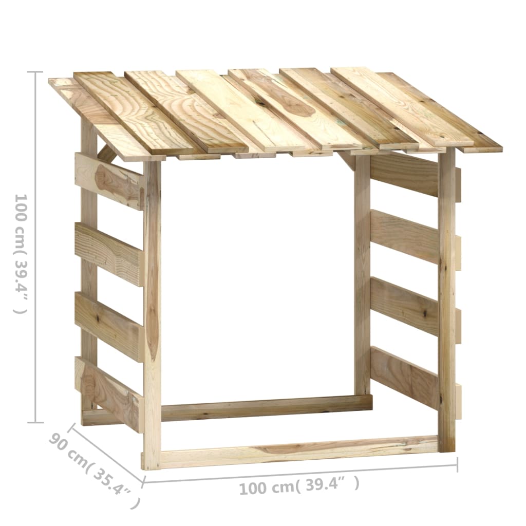 Pergoly se střechou 6 ks 100x90x100 cm impregnovaná borovice