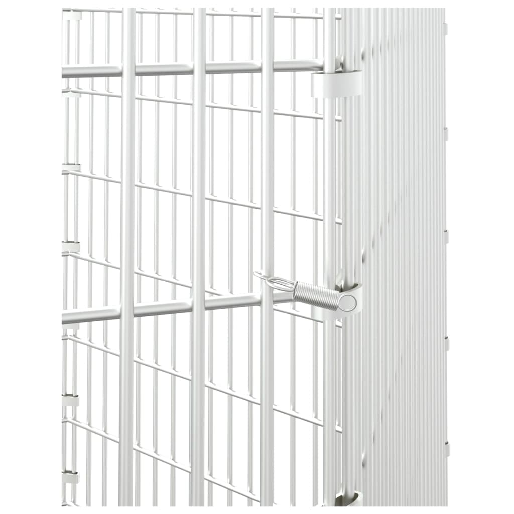 Ohrádka pro zvířata 6 panelů 54 x 80 cm pozinkované železo