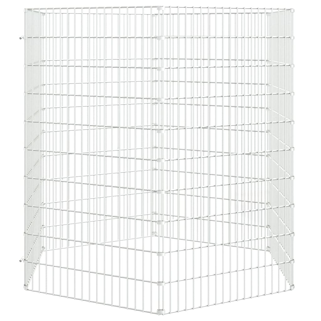 Ohrádka pro zvířata 6 panelů 54 x 100 cm pozinkované železo