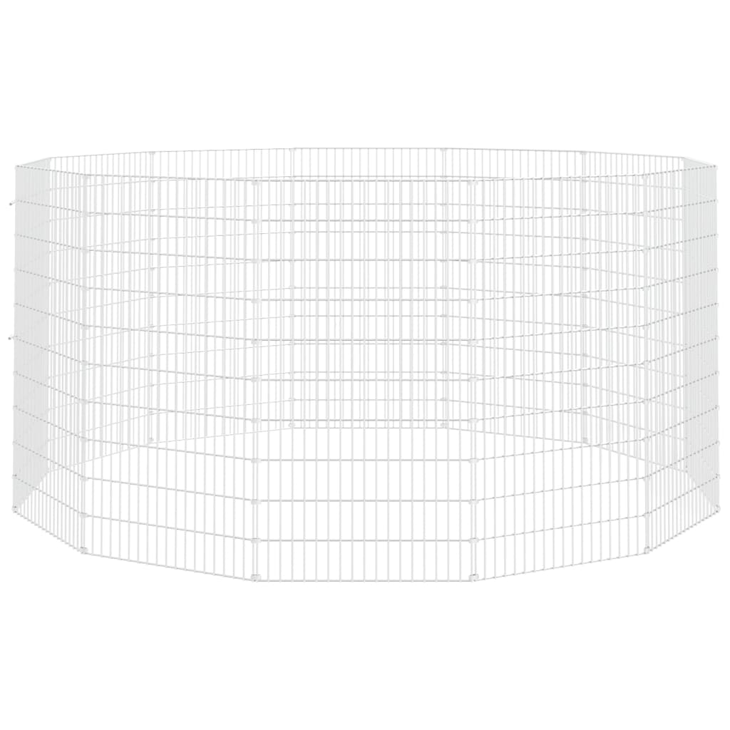 Ohrada pro volný výběh zvířat 12dílná 54 x 100 cm pozinkovaná ocel
