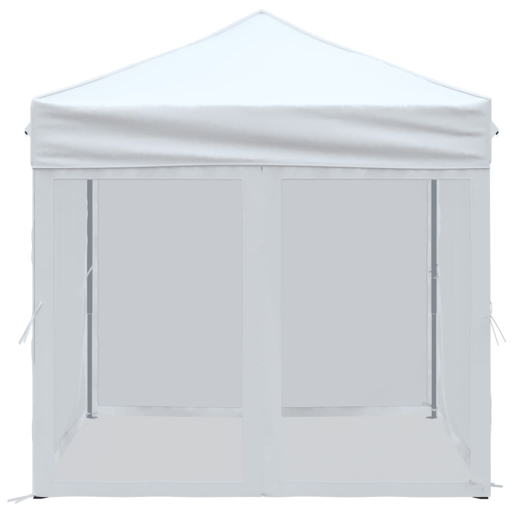 Skládací party stan s bočními stěnami bílý 2 x 2 m