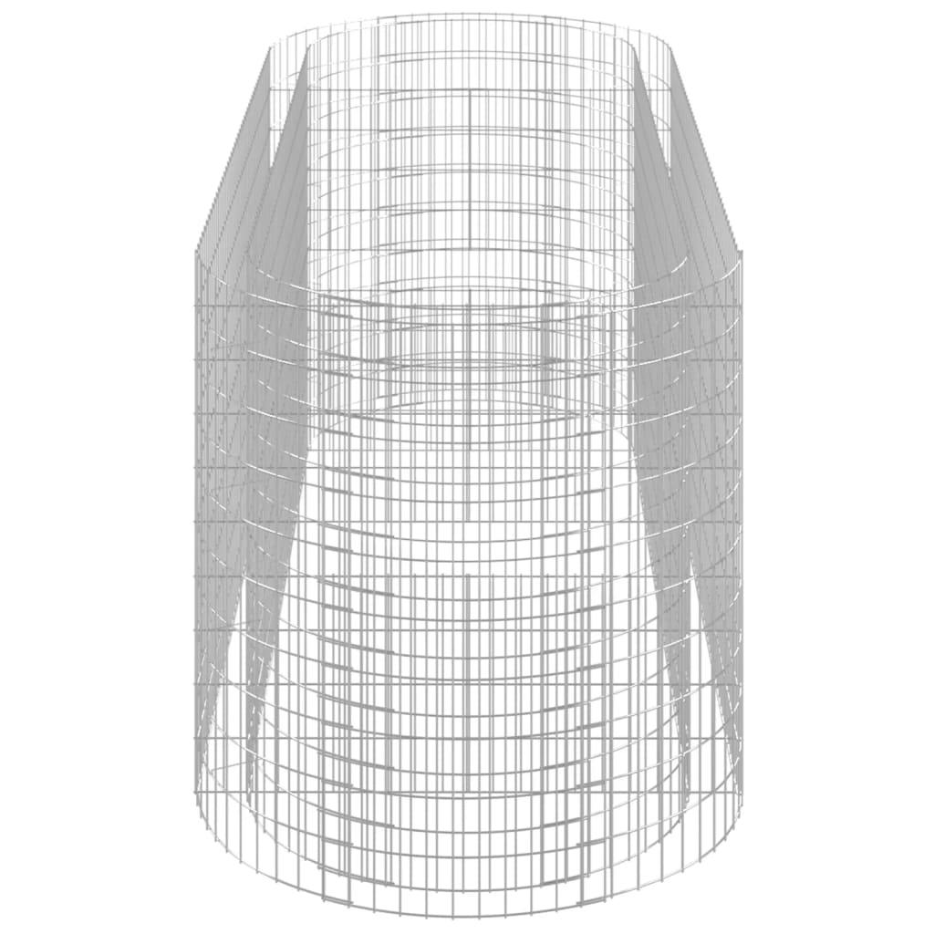 Gabionový vyvýšený záhon pozinkované železo 300 x 100 x 100 cm