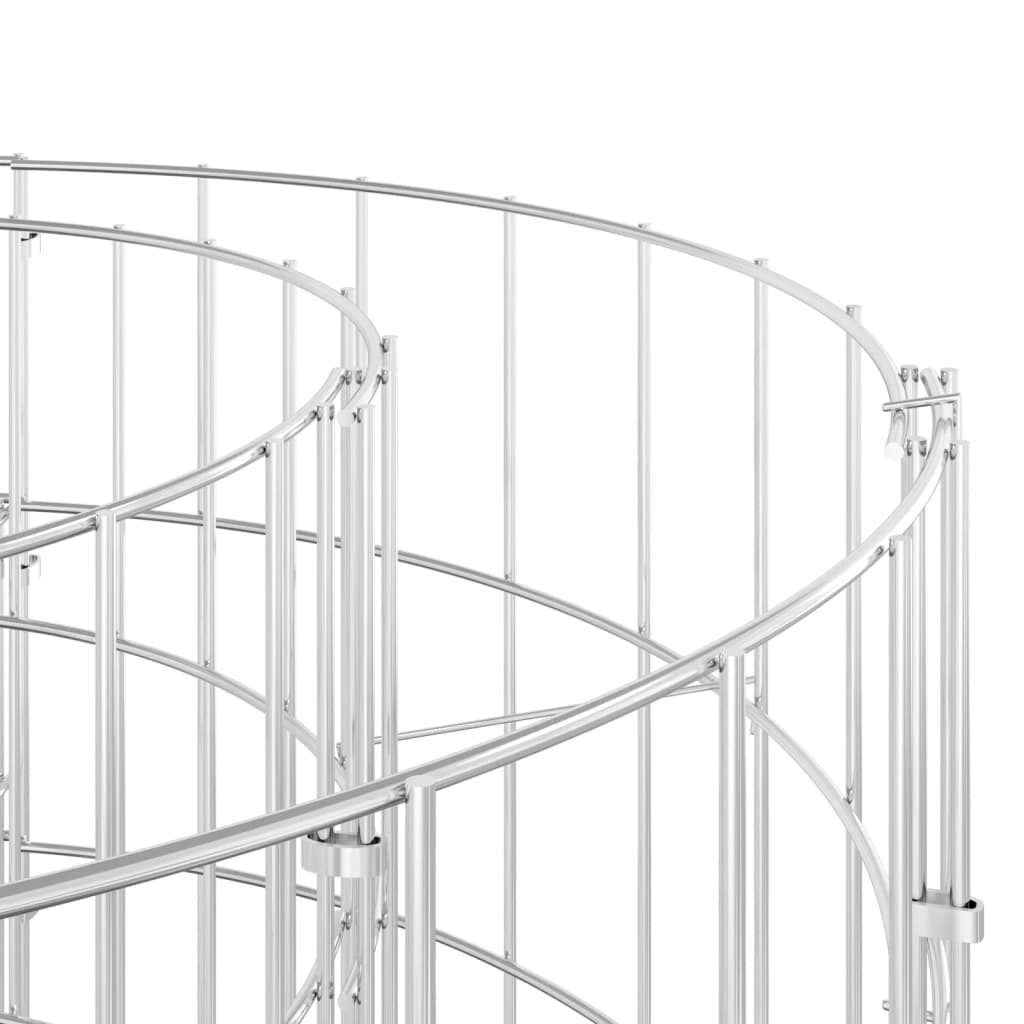 Gabionový vyvýšený záhon pozinkované železo 300 x 100 x 100 cm