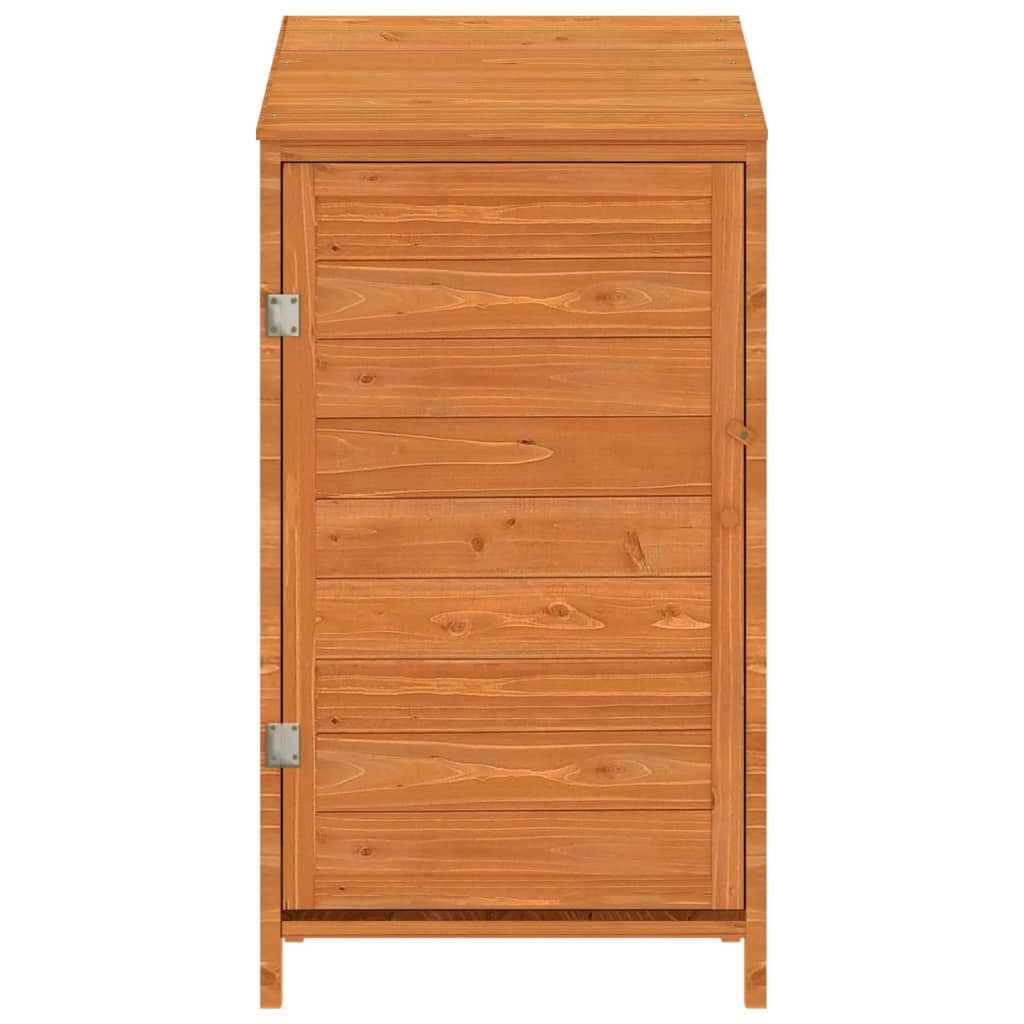 Zahradní kůlna hnědá 55 x 52 x 112 cm masivní jedlové dřevo