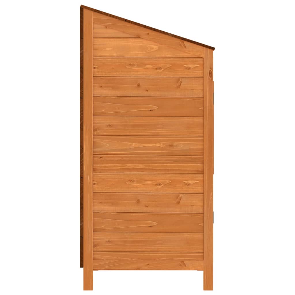 Zahradní kůlna hnědá 55 x 52 x 112 cm masivní jedlové dřevo