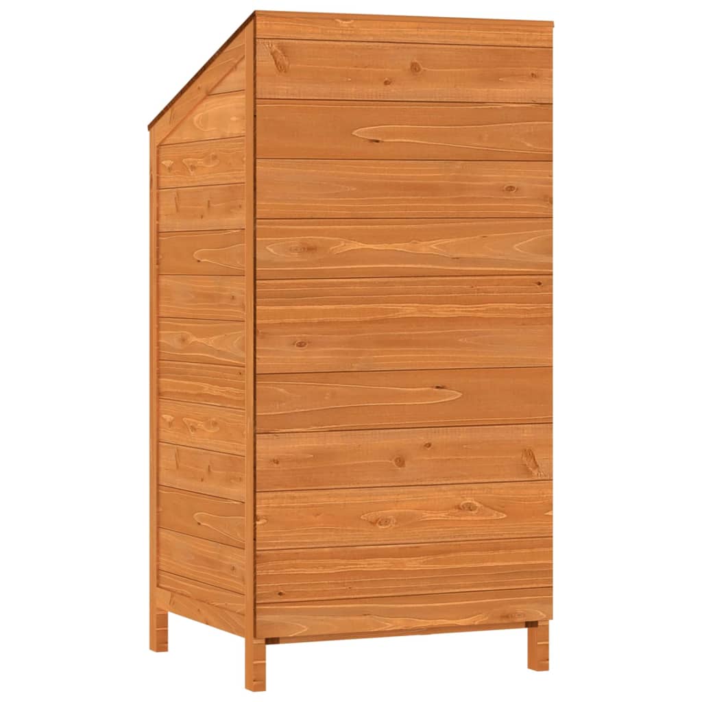 Zahradní kůlna hnědá 55 x 52 x 112 cm masivní jedlové dřevo