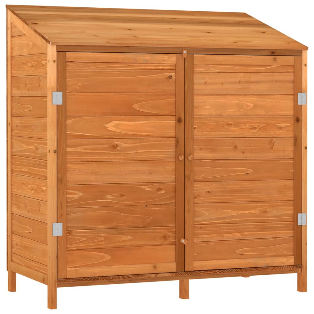 Zahradní kůlna hnědá 102 x 52 x 112 cm masivní jedlové dřevo