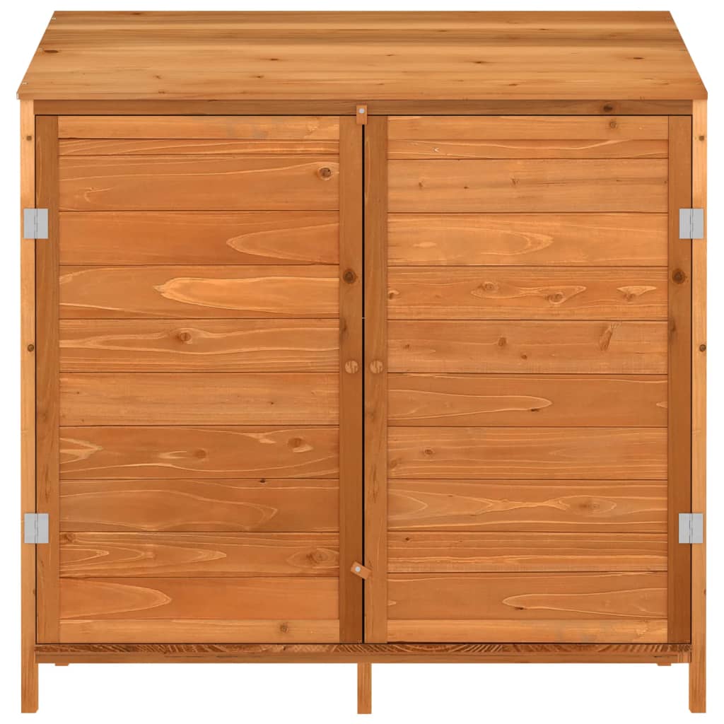 Zahradní kůlna hnědá 102 x 52 x 112 cm masivní jedlové dřevo