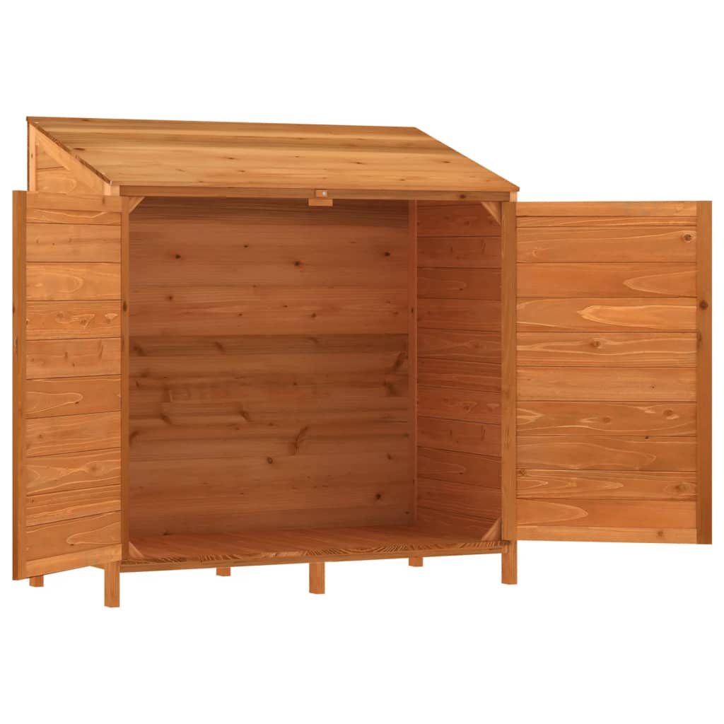 Zahradní kůlna hnědá 102 x 52 x 112 cm masivní jedlové dřevo