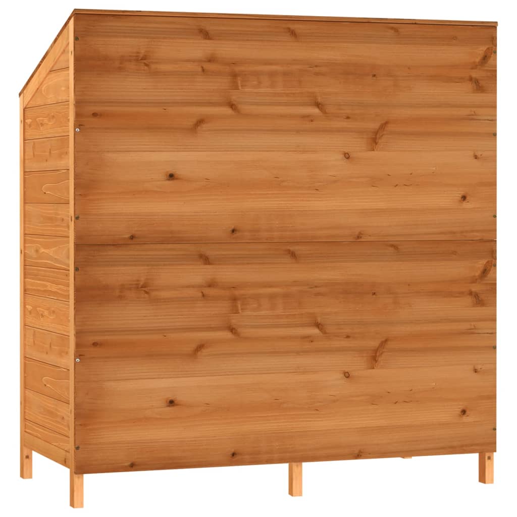 Zahradní kůlna hnědá 102 x 52 x 112 cm masivní jedlové dřevo